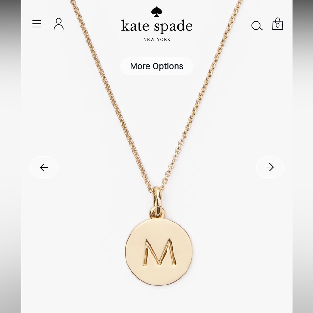 Kate Spade Initial Pendant Necklace